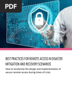 Secure Remote Access Best Practices in Disaster Recovery Scenarios