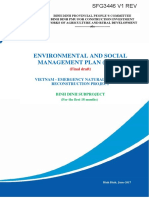 Environmental and Social Management Plan (Esmp) : Vietnam - Emergency Natural Disaster Reconstruction Project