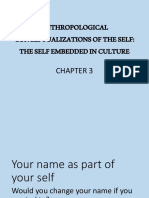Chapter 3 - Anthropological Perspectives On The Self - Part 1
