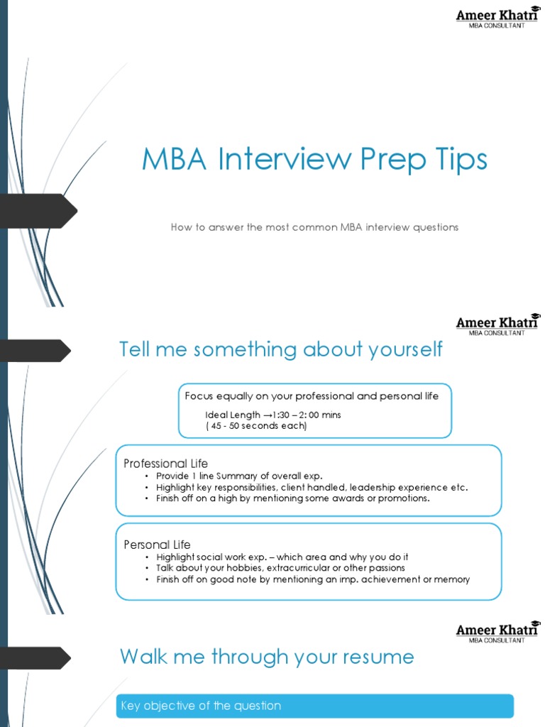Interview Prep Tips | PDF | Cognition | Business