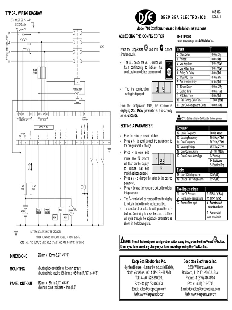 DSE 710 Controller Configuration Guide | PDF | Programmable Logic ...