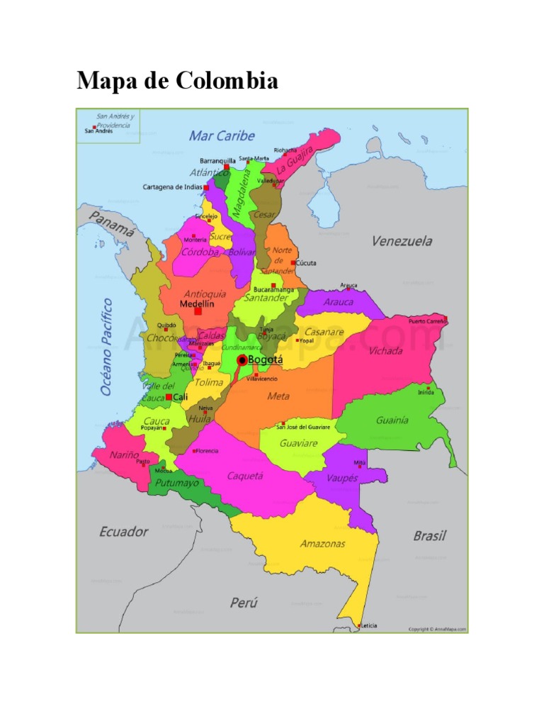 Mapa de Colombia | PDF