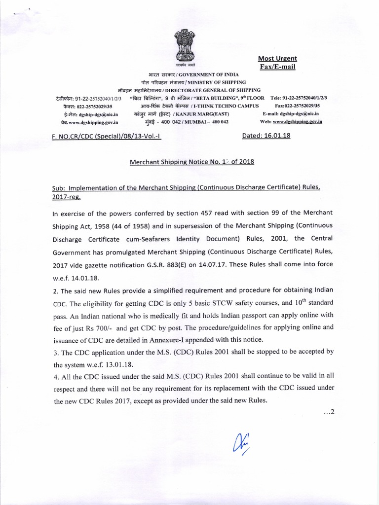 Dgs Circular 2 Of 2021