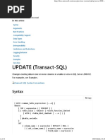 UPDATE SQL Examples