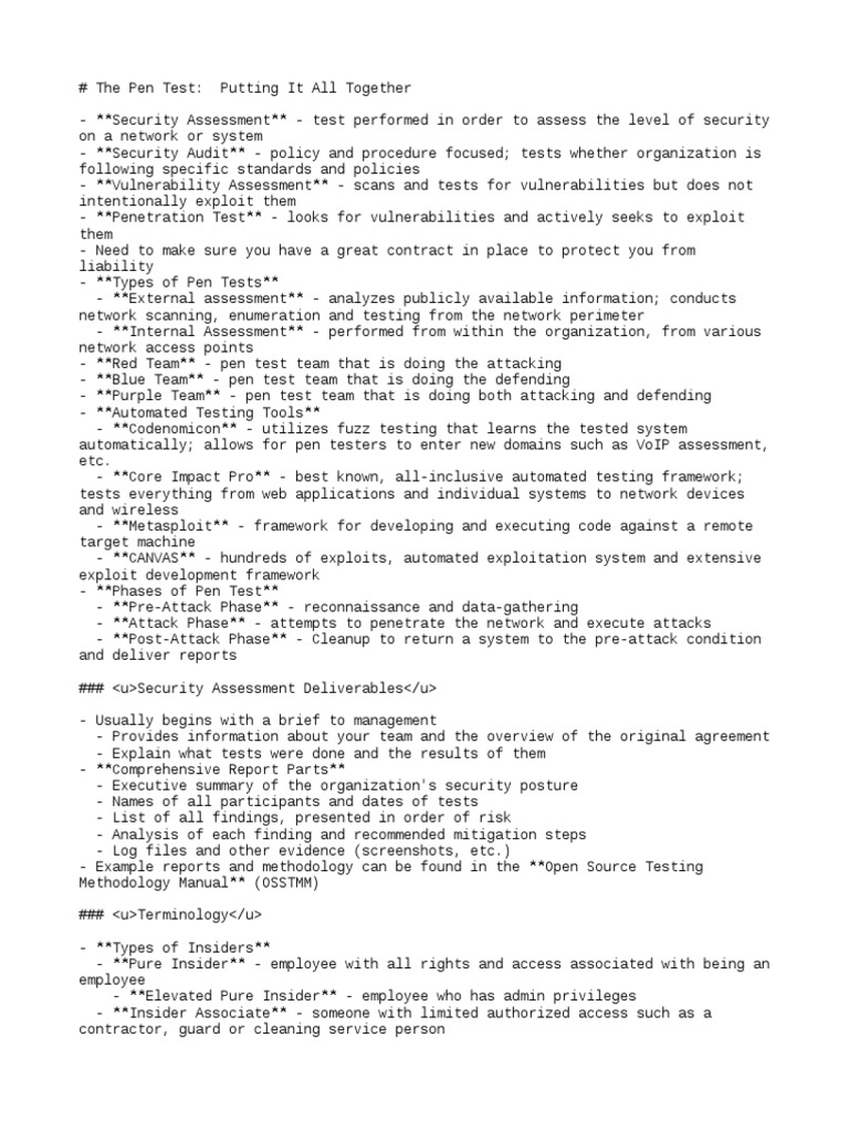Penetration Testing Overview and Phases | PDF | Penetration Test | Security