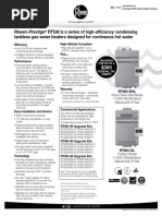 Rheem RTGH Series Water Heater Specs | PDF | Water Heating | Mechanical ...