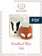 Woodland Mini Tubs: 1 © Bustle & Sew 2015