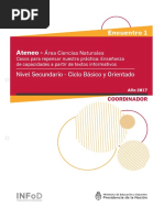 Secundaria Ateneo Didáctico #1 Ciclo Básico y Orientado Ciencias Naturales Carpeta Coordinador