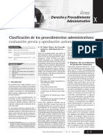 Clasificación de Los Procedimiento Administrativos - Actualidad Empresarial PDF