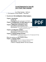 Sign Language Course Outline