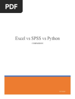 Excel Vs SPSS Vs Python: Comparison