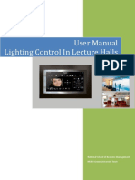 User Manual Lighting Control in Lecture Halls: (Type Text)