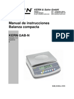Manual de Instrucciones Balanza Compacta: Kern Gab-N
