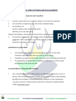 Protocol For Counsellor Management