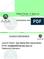 Practical It Skills: Introduction and Overview