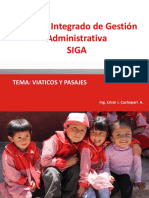 SIGA: Herramienta para la gestión de viáticos y pasajes