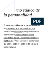 Trastorno Sádico de La Personalidad - Wikipedia