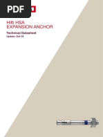 Technical Data Sheet For The HSA Stud Anchor Technical Information ASSET DOC 2027424