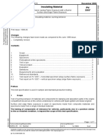 Burning behavior test for insulating materials