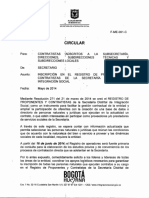 CIRCULAR F-ME-001-C REGISTRO DE PROPONENTES