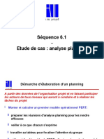 Séquence 6.1 Etude de Cas Analyse Planning