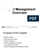 Project Management: This Work Is Licensed Under A License (CC-BY) - Chapter 2: Project Management Overview