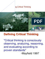 MST525: Defining Critical Thinking