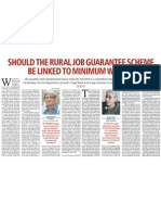 Business Standard - 13 Jan 2011 - Should The Rural Job Guarantee Scheme Be Linked To Minimum Wages