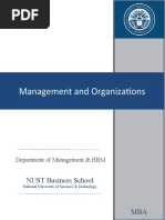 Management Organizations - MBA - Dr. M. M. Raziq