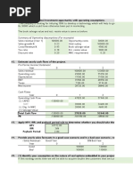 Summary of Operating Assumptions (For Example)