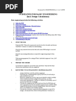 Guidelines For Basic Engineering (Incl. Design Calculations)