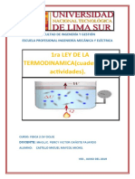 1ra Ley de La Termodinamica