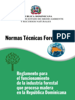 Reglamento para El Funcionamiento de La Industria Forestal Que Procesa Madera en República Dominicana