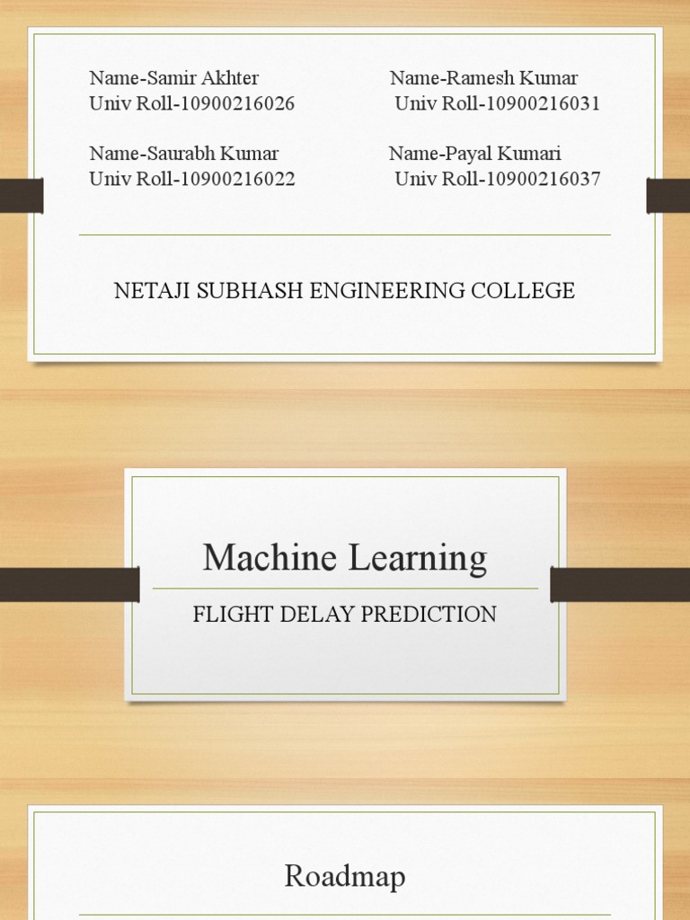 Flight Delay Prediction Using Machine Learning | PDF | Statistical ...