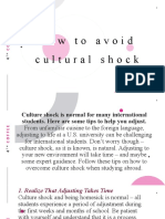 How To Avoid Cultural Shock