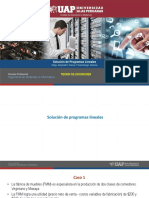 Semana 6 Solución de Programas Lineales PDF