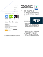 MANUAL DE INSTRUCCIONES PARA ACCESAR A LA PLATAFORMA CLASS ROOM