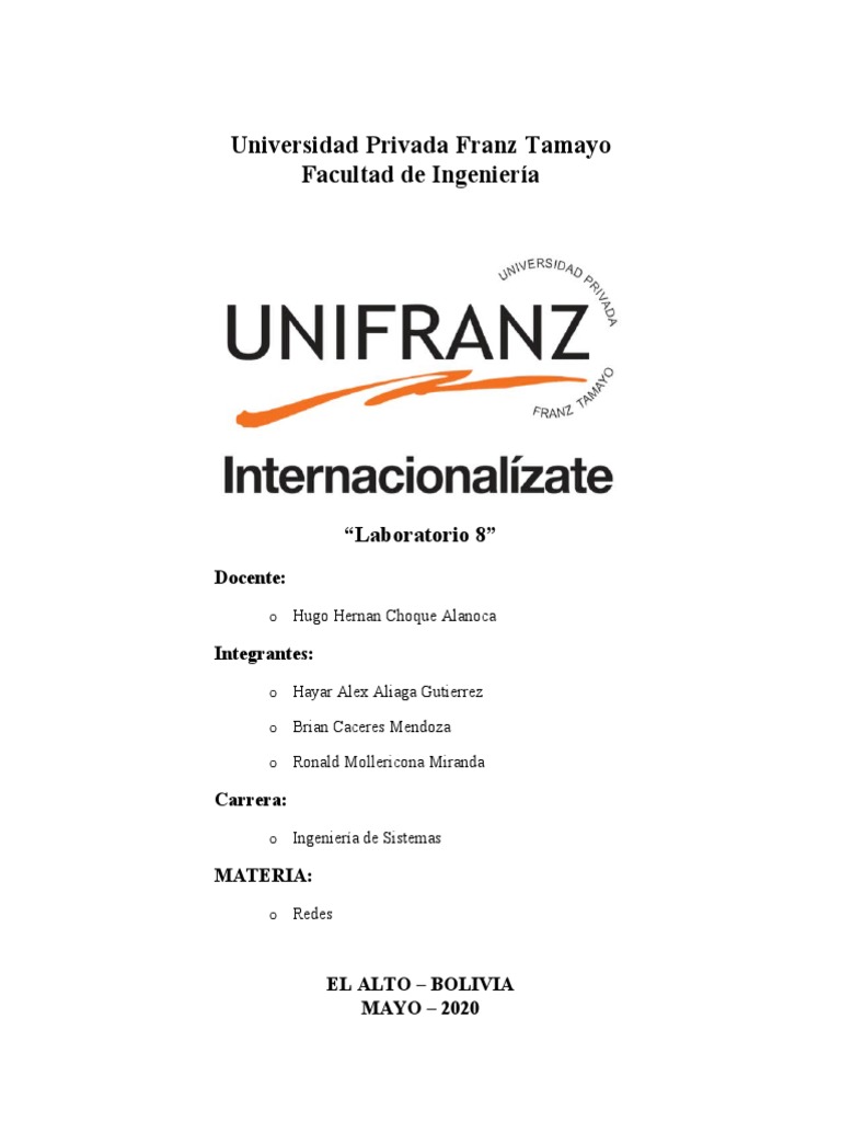 Guia Laboratorio 8 V3 Pdf Red De área Amplia Enrutador Computación