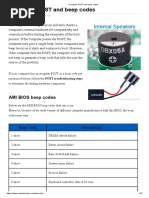 Computer POST and Beep Codes PDF