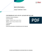 FACTORES QUE DETERMINAN LA ELASTICIDAD PRECIO DE LA DEMANDA