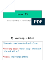 Lesson 25: Class Objective: Consolidate Contents