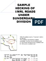 Checking of TR/MRL roads under Sundergarh Division