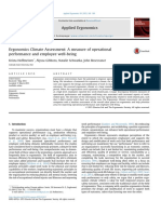 Ergonomics Climate Assessment PDF