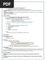 A. Preliminary Activity:: Integration With English Literacy