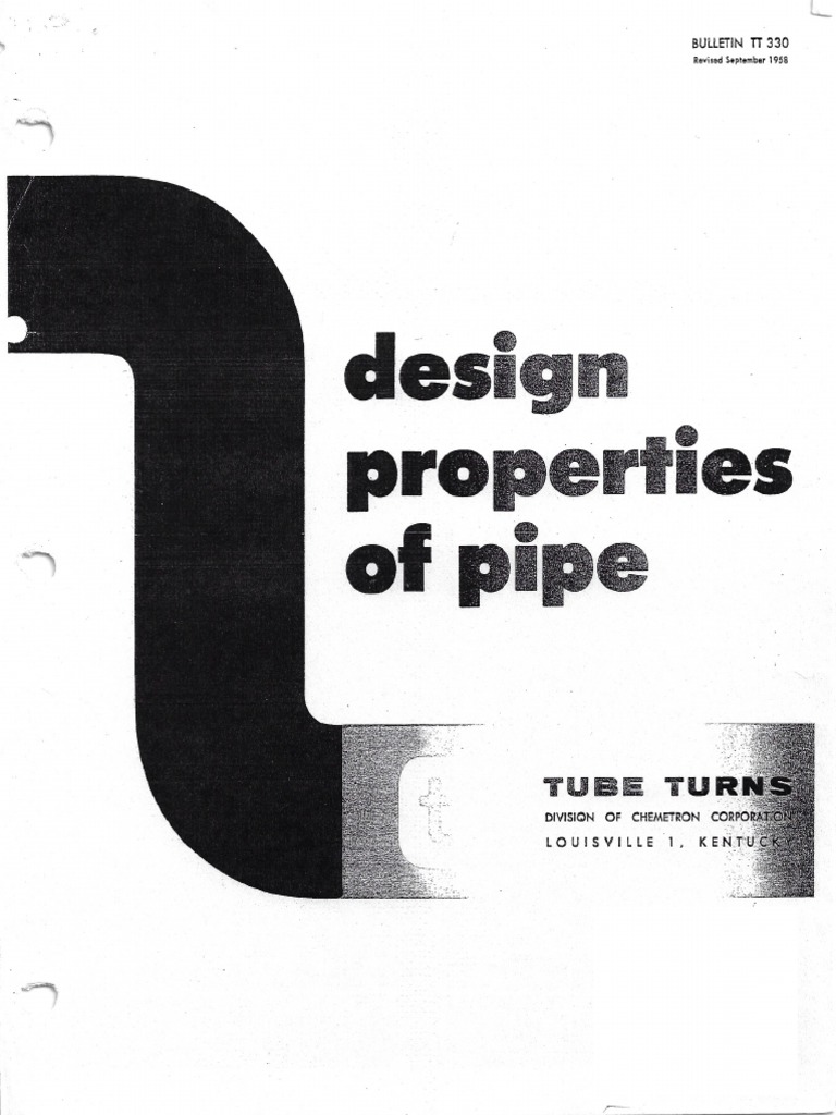 Tube Turns - Design Properties of Pipe | PDF