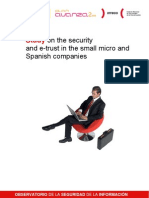 Study On The Security and Etrust in The Small Micro and Spanish Companies - English Version. by INTECO