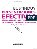 Presentaciones Efectivas. Técnicas para La Exposición Oral de Trabajos y Proyectos Académicos PDF