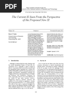 The Current SI Seen From The Perspective of The Proposed New SI