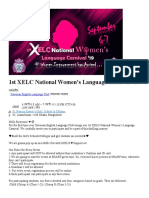 1st XELC National Women's Language Carnival '19: Xaverian English Language Club