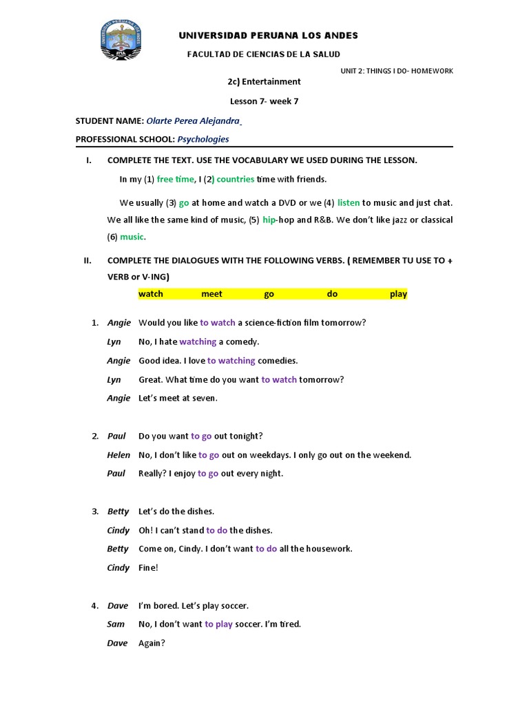 Lesson 2C Entertainment | PDF | Entertainment | Entertainment (General)